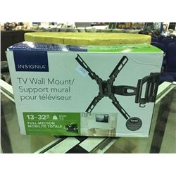 INSIGNIA FULL MOTION TV WALL MOUNT FITS 13  X  32  TV