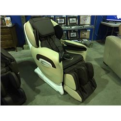 TITAN MASSAGE CHAIR  WHITE WITH 2 TONE BROWN & BEIGE