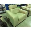 Image 2 : NATUZZI LEATHER CINDY CRAWFORD HOME LIGHT BEIGE POWER RECLINER