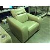 Image 2 : NATUZZI LEATHER CINDY CRAWFORD HOME LIGHT BEIGE POWER RECLINER