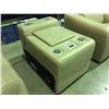 Image 3 : NATUZZI LEATHER CINDY CRAWFORD HOMESPEAKER CONSOLE FOR SECTIONASOFA (HINGES ON LID BROKEN)