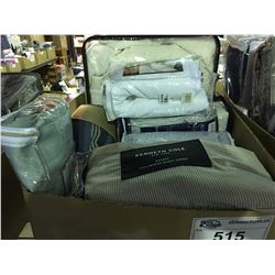 BOX OF ASSORTTED QUEEN SIZE SHEET SETS, PILLOW CASES & SHAMS