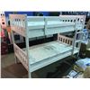 Image 1 : WHITE WOODEN BUNK BED SET COMPLETE WITH MATTRESSES