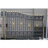 Image 2 : TWO PIECE 19FT WIDE IRON GATE SET