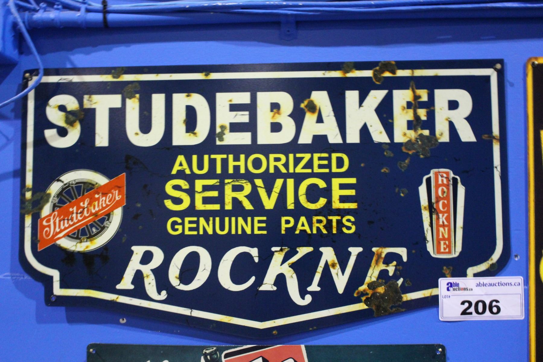 Reproduction Authorized Studebaker Sign