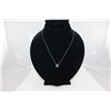 Image 2 : CERTIFIED 1 CT MYSTIC TOPAZ + DIAMOND NECKLACE, ROUND CUT, OCEAN BLUE COLOR, INCLUDES CERTIFICATE