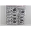 Image 2 : TEN .999 FINE SILVER BULLION BARS, SEALED + CERTIFIED WITH ASSAY CARD, USA MINT, TAX EXEMPT