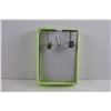 Image 2 : LARGE GREEN AMETHYST STUD EARRINGS, MULTI-CLAW SETTING, STERLING SILVER