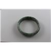 Image 2 : CARVED MOSS IN SNOW JADE BANGLE BRACELET