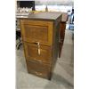 Image 1 : WOODEN 3 DRAWER FILING CABINET