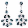 Image 1 : Natural London blue Topaz Earrings