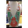 Image 1 : Tibet Hand Made Turquoise Coral Lapis Lazuli Necklace