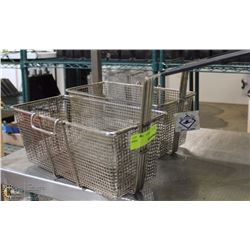 LOT OF 2 DEEP FRYER BASKETS