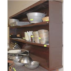 3 TIER BROWN WALL SHELF, NO BASE