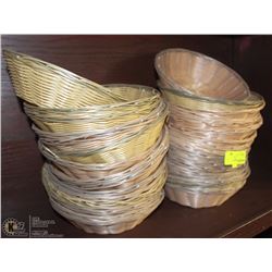 LOT OF APPROX 24 BUN BASKETS