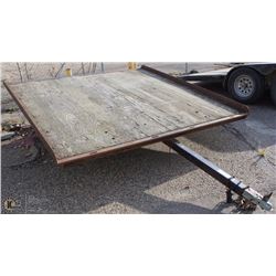 2 PLACE SNOWMOBILE TRAILER.  TILT & SWIVEL. 12"