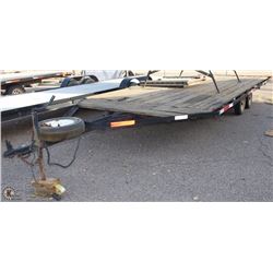22' FLAT DECK 13" TIRES, COMES WITH SPARE