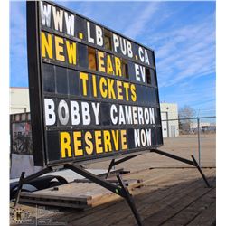 OUTDOOR ADVERTISMENT SIGN - NO EXTRA LETTERS