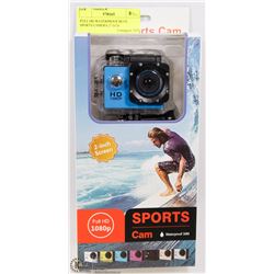 FULL HD WATERPROOF BLUE SPORTS CAMERA 2" LCD