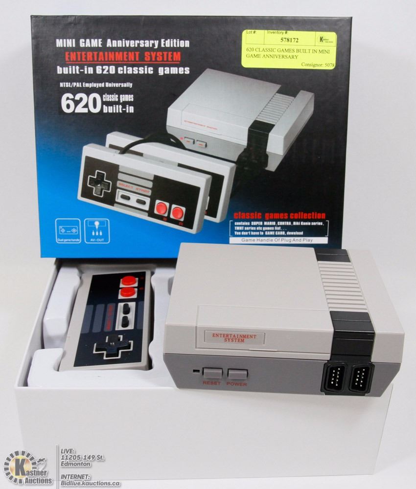 620 Classic Games Built In Mini Game Anniversary