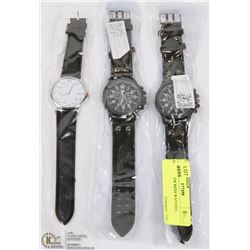 LOT OF 3 NEW MENS WATCHES