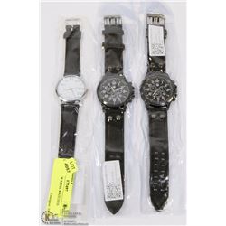 LOT OF 3 NEW MENS WATCHES