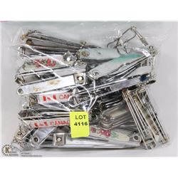 BAG OF ASSORTED NAIL CLIPPERS