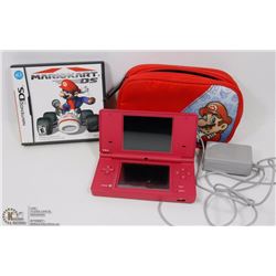 NINTENDO DS WITH CORD, MARIO CART GAME