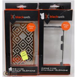 LOT OF 2 BLACKWEB IPHONE 6/6S PHONE CASES