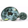 Image 2 : LARGE LILYPAD BLUE MOUNTAIN POTTERY PLATTER W/
