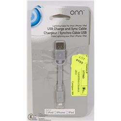 3 PACK USB TO LIGHTING CHARGE AND SYNC CABLE