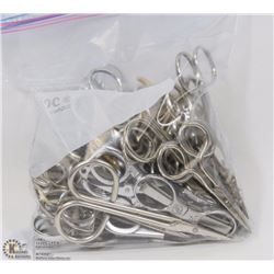 BAG OF APPROX. 75 SMALL SCISSORS