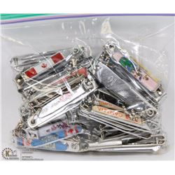 BAG OF ASSORTED NAIL CLIPPERS