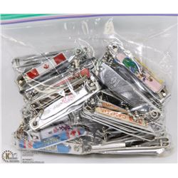 BAG OF ASSORTED NAIL CLIPPERS