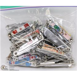 BAG OF ASSORTED NAIL CLIPPERS