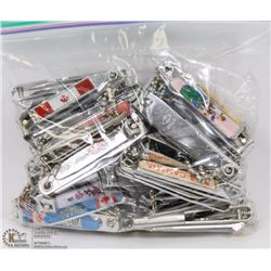BAG OF ASSORTED NAIL CLIPPERS