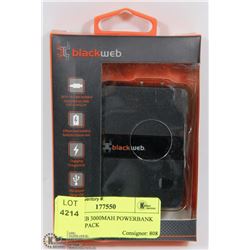 BLACKWEB 3000MAH POWERBANK BATTERY PACK