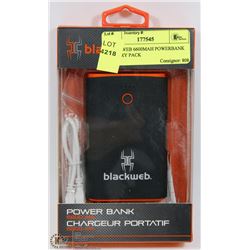 BLACKWEB 6600MAH POWERBANK BATTERY PACK