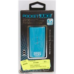 POCKETJUICE 2200MAH RECHARGEABLE BATTERY PACK