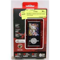 HIPSTREET CROSS FADE 8GB VIDEO MP3 PLAYER