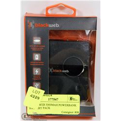 BLACKWEB 3000MAH POWERBANK BATTERY PACK