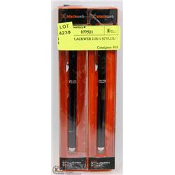 PAIR OF BLACKWEB 2-IN-1 STYLUS/ PENS