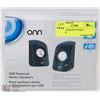 Image 1 : ONN USB DESKTOP STEREO SPEAKERS