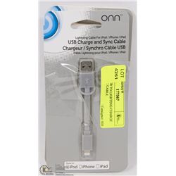 3 PACK USB TO LIGHTING CHARGE AND SYNC CABLE