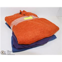 3 SIZE LARGE DESIGNER SWEATERS