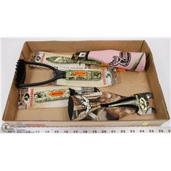 LOT OF NEW MOSSY OAK KITCHEN TOOLS INCL