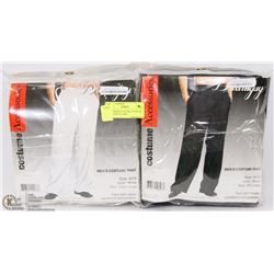 2 NEW MENS COSTUME PANTS INCL WHITE SIZE XL AND