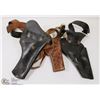 Image 1 : 3 LEATHER GUN HOLSTERS