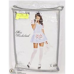 MISS WONDERLAND COSTUME SIZE LARGE INCL