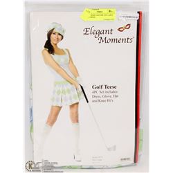 GOLF TEESE COSTUME SIZE LARGE INCL DRESS,
